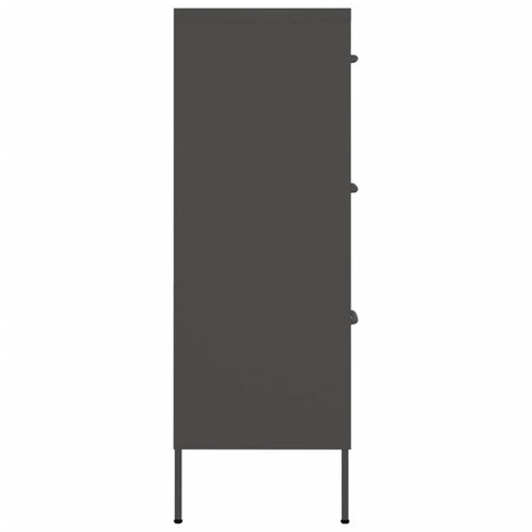 Lady Jillian -  Drawer Cabinet Anthracite 80x35x101,5 cm Steel